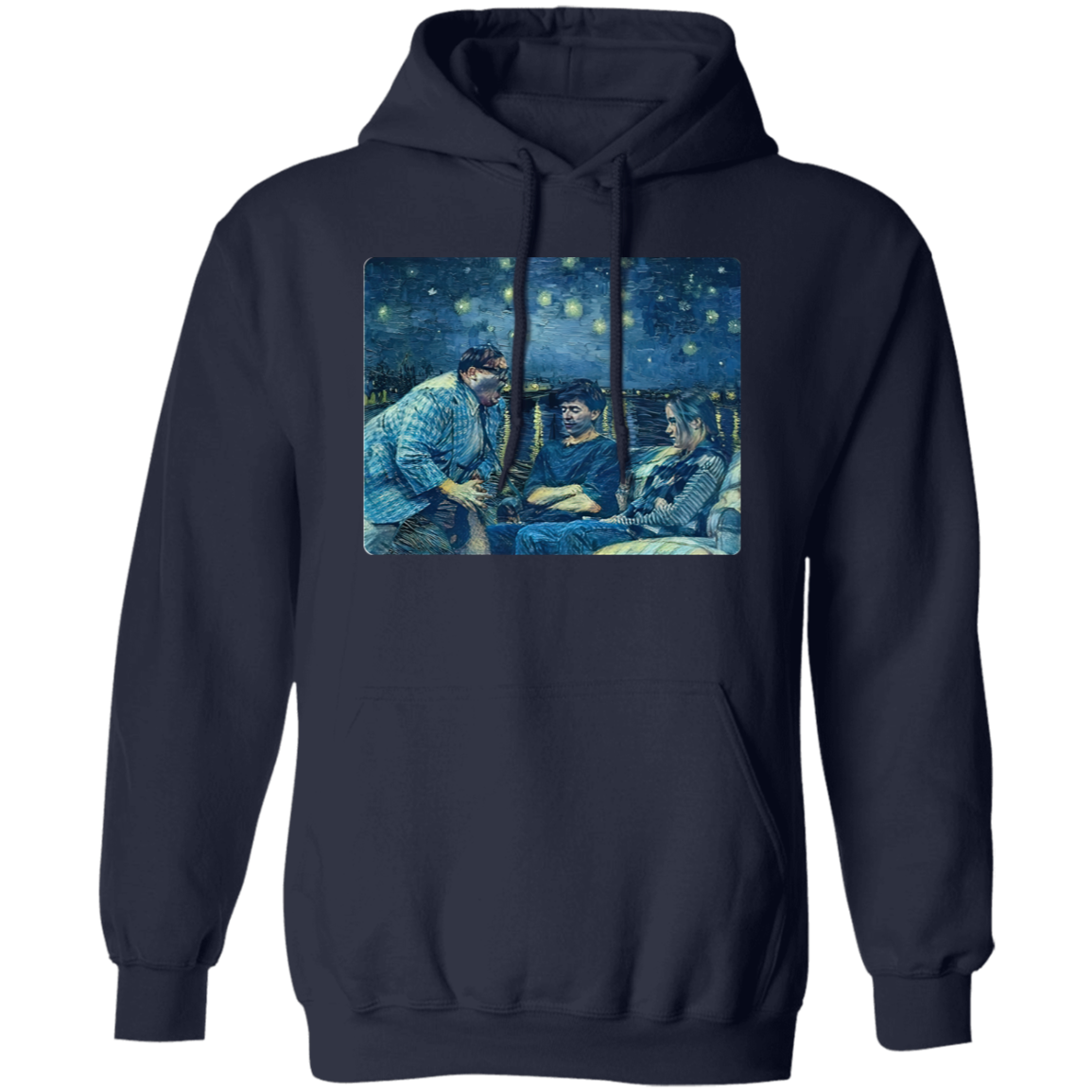 Van Gogh Angry Matt Foley Vintage T-Shirt, Starry Night Shirt, Saturday Night Live Shirt, Matt Foley Shirt, Chris Farley Shirt G185 Gildan Pullover Hoodie