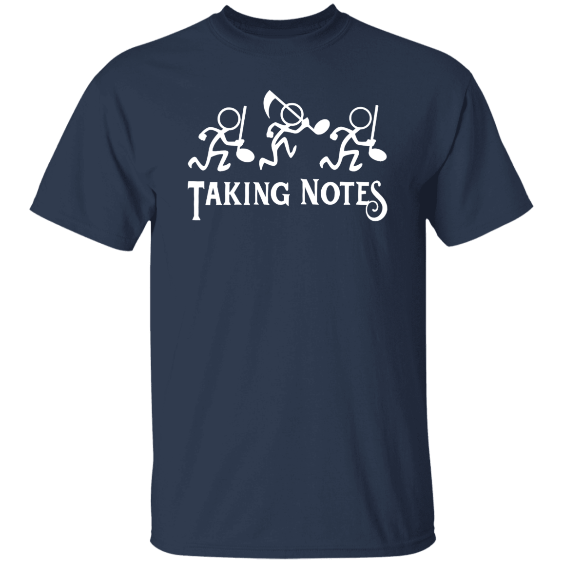 Taking Notes Stickman Music Teacher Vintage T-Shirt
