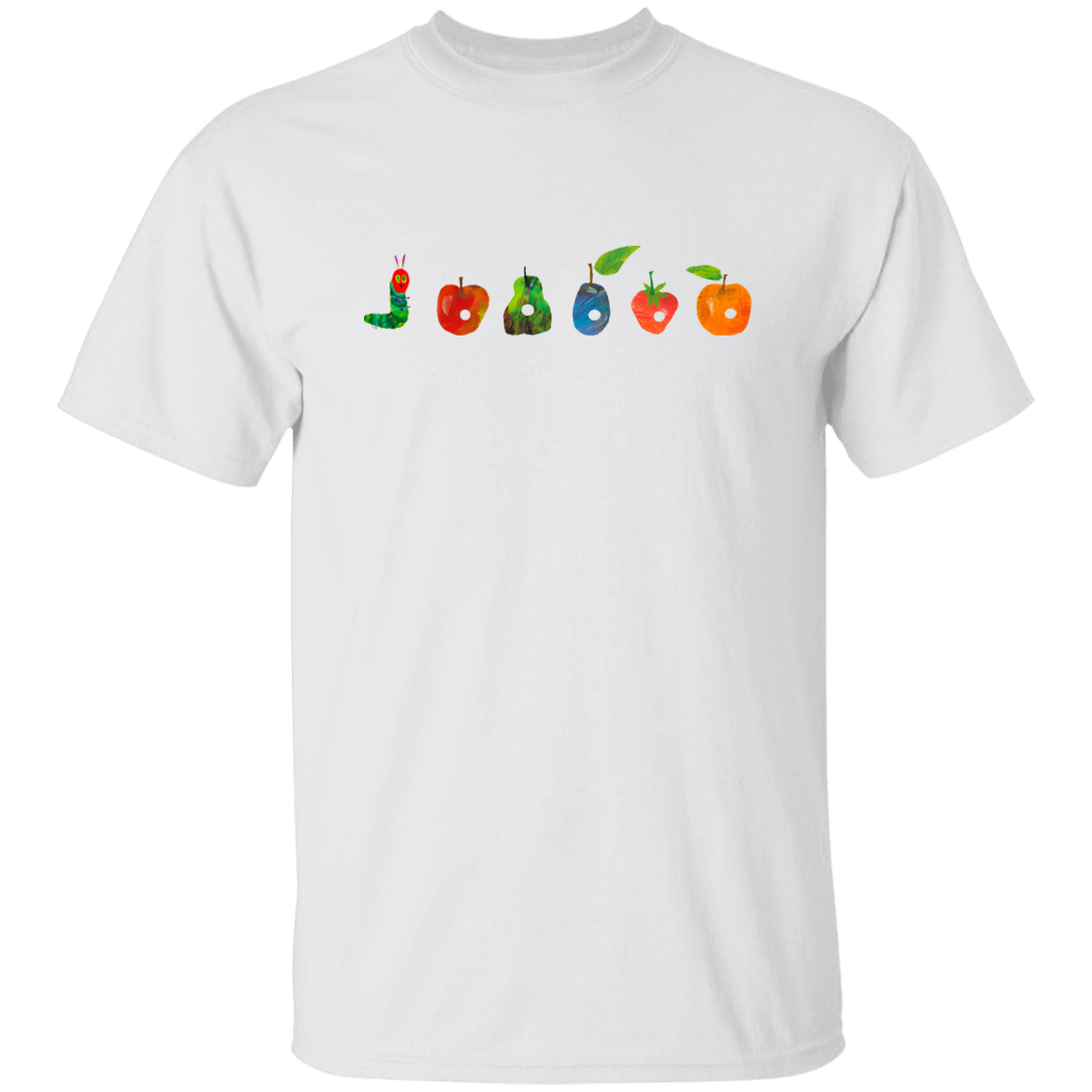 Caterpillar Had Eaten Fruits Teacher Unisex T-Shirt, Caterpillar Shirt, Back To School Gift, Teacher Shirt, Hungry Caterpillar Shirt G500 5.3 oz. T-Shirt