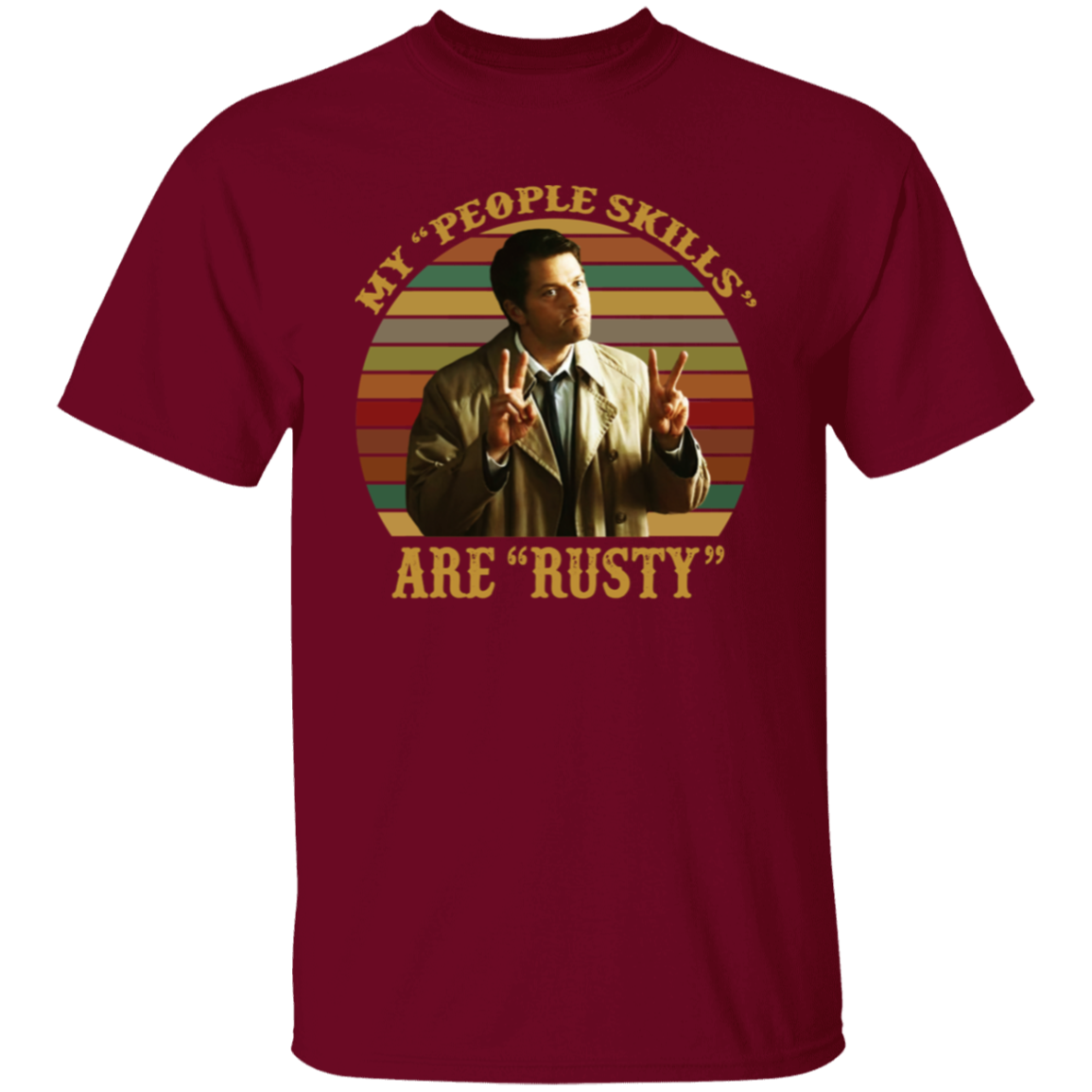 Castiel Supernatural My People Skills Are Rusty Retro Vintage unisex T-Shirt - lucy - 90144875