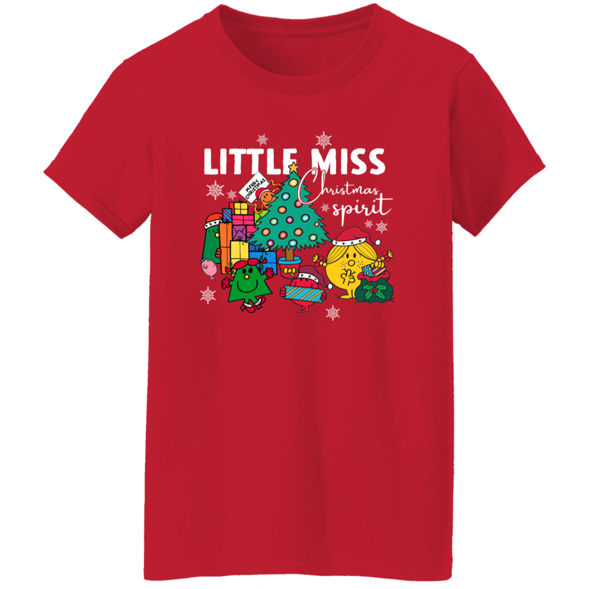 Little Miss Christmas Teacher Vintage G500L Ladies' 5.3 oz. T-Shirt - letter - WOMEN
