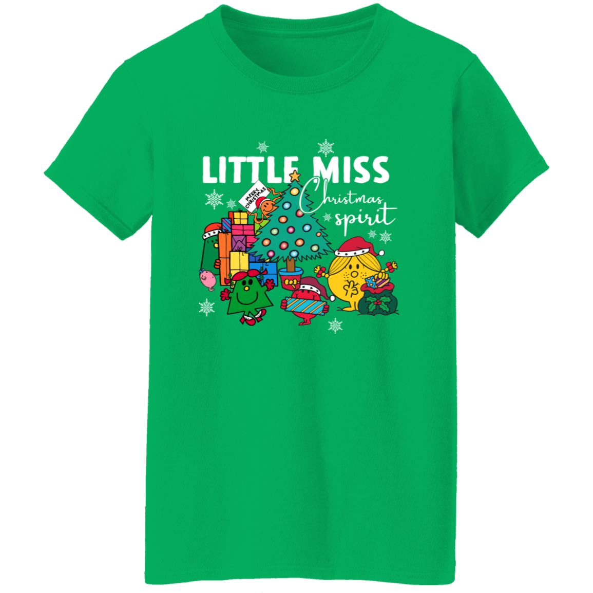 Little Miss Christmas Teacher Vintage G500L Ladies' 5.3 oz. T-Shirt - letter - WOMEN