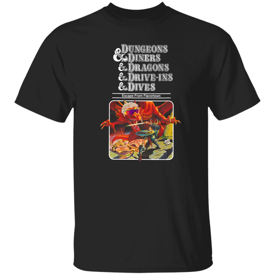 Dungeons And Diners And Dragons And Drive-ins And Dives Unisex T-Shirt - jasmine