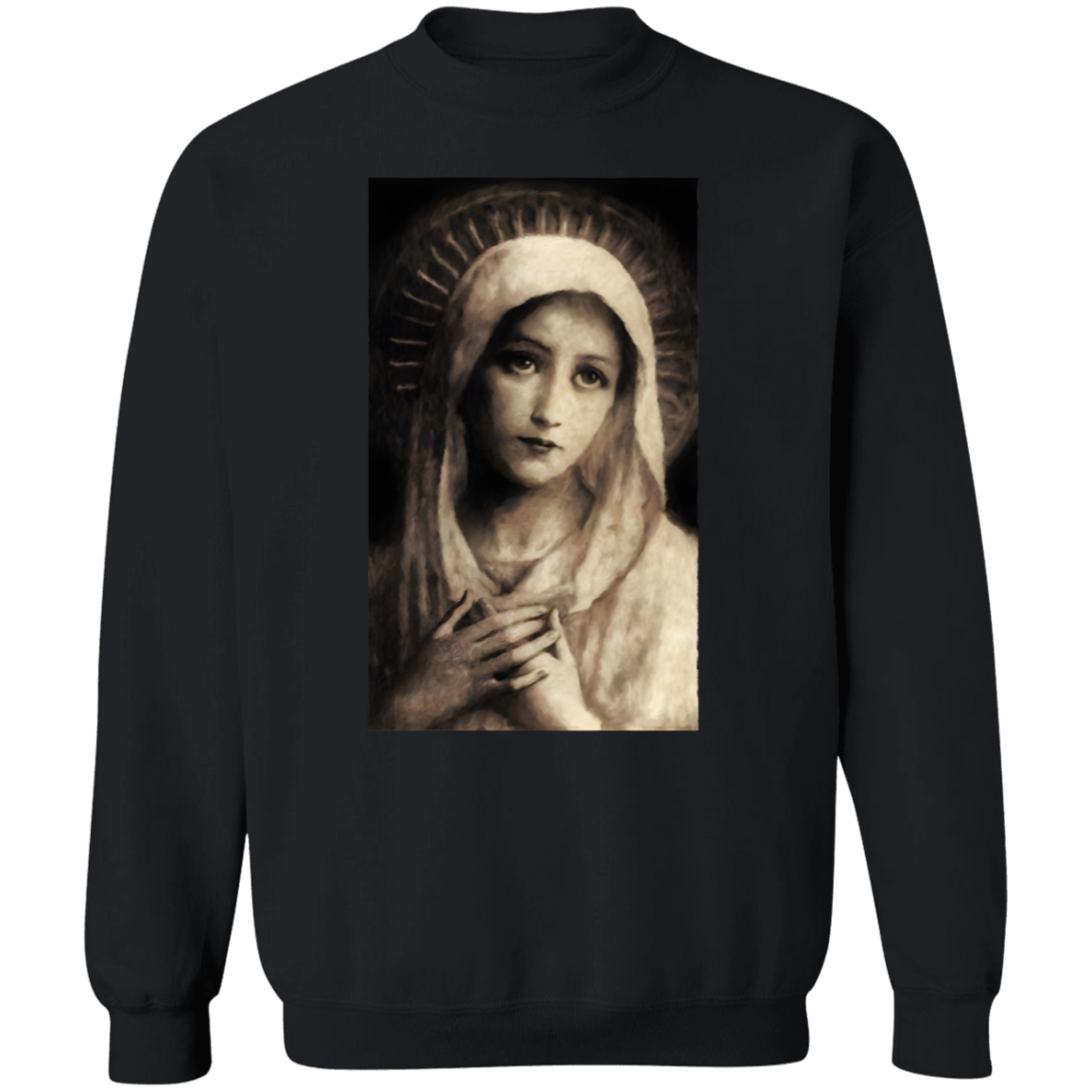 Vintage Virgin Mary Painting Sweatshirt