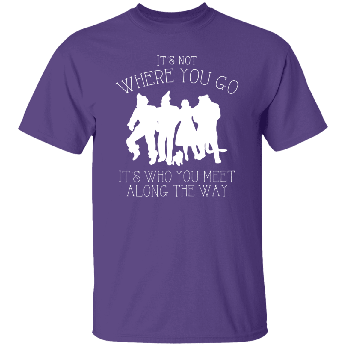 It's Not Where You Go It's Who You Meet Along The Way Funny Literature Teacher Vintage T-Shirt
