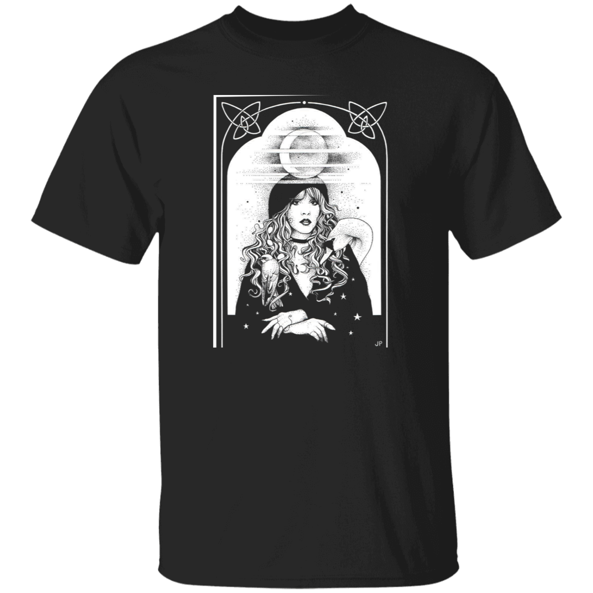 Stevie Nicks Tarot Crescent Moon Vintage T-Shirt, Stevie Nicks Shirt, Fleetwood Mac Shirt, Country Music Shirt, Singer Shirt, Music ShirtG500 5.3 oz. T-Shirt