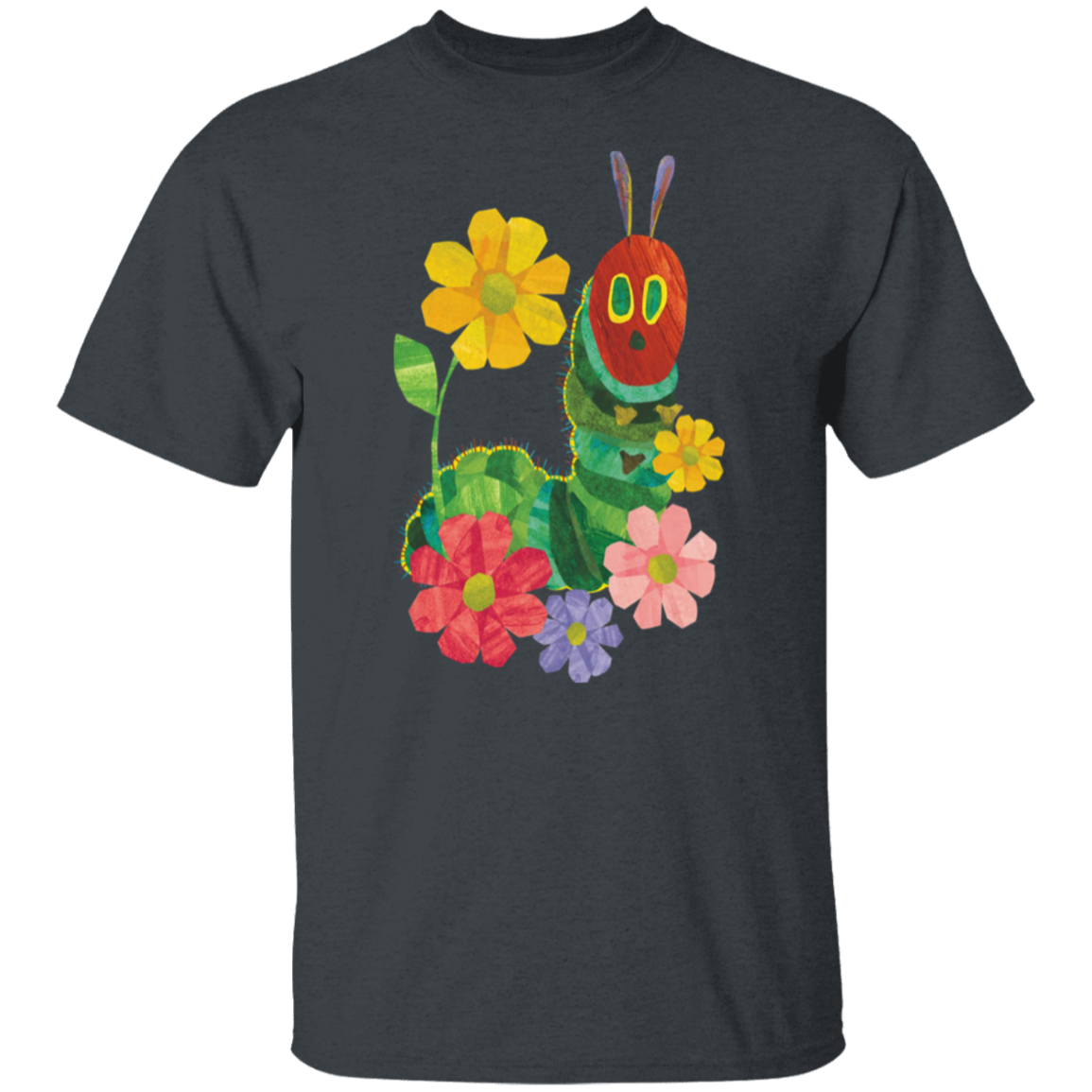 Flowers And The Very Hungry Caterpillar Teacher T-Shirt - CDCraft