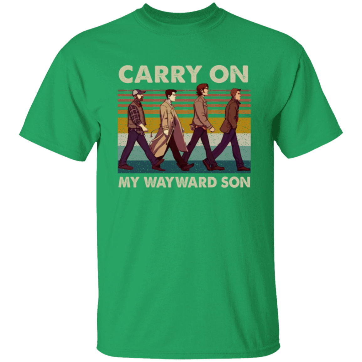 Supernatural Carry On My Wayward Son Abbey Road Vintage Unisex T-Shirt - lucy - 98033316