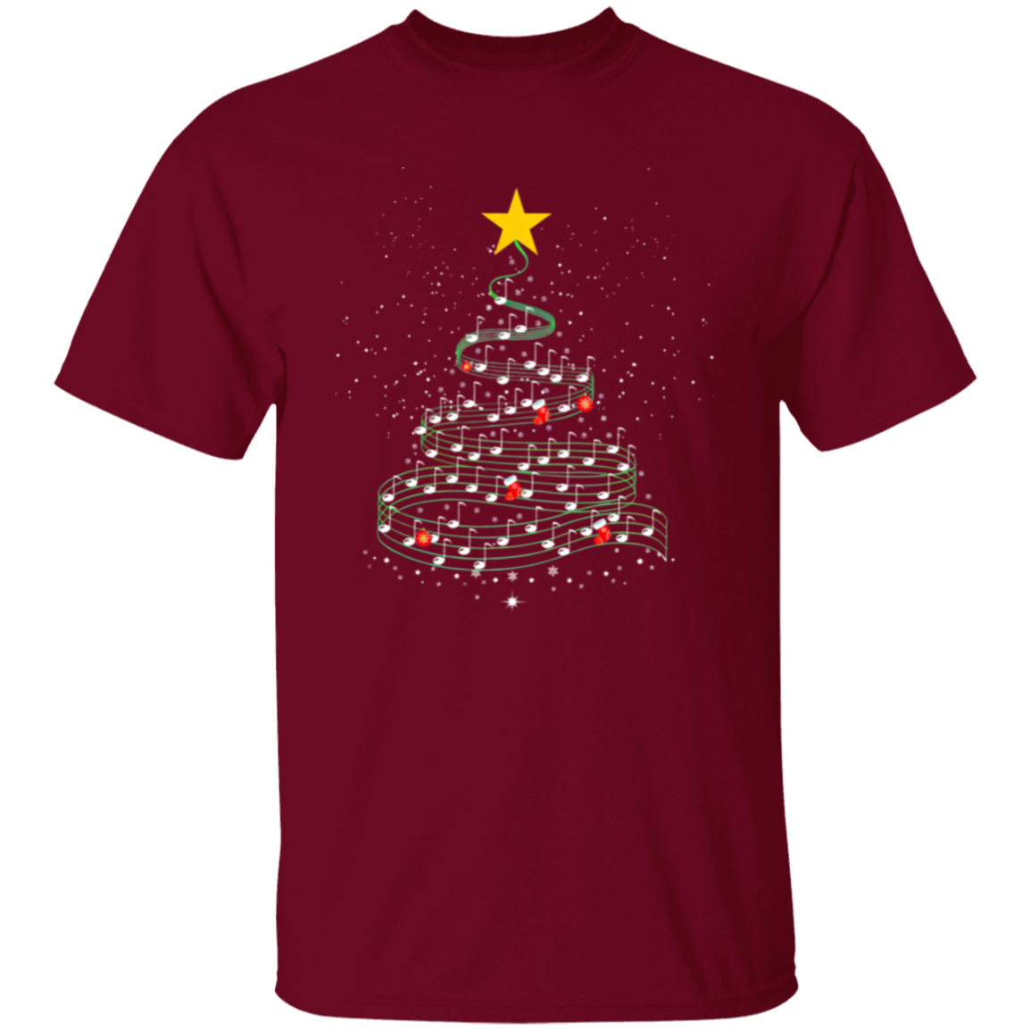Music Note Christmas Tree Teacher Vintage Unisex T-Shirt - letter
