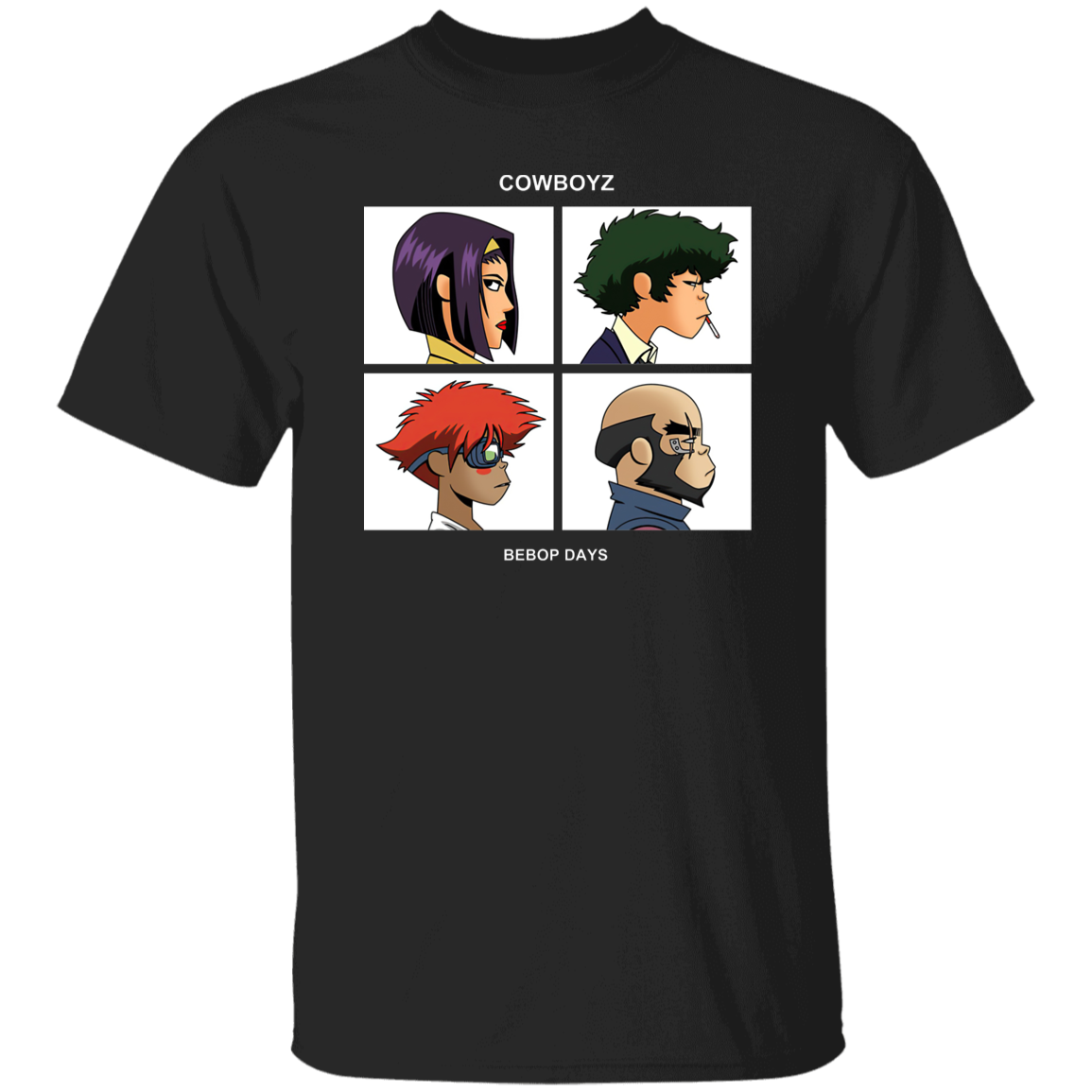 Cowboyz Bebop Days Inspired By Gorillaz Band Vintage T-Shirt