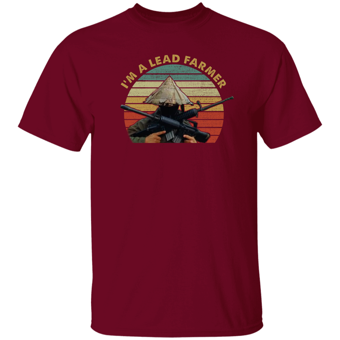 Im A Lead Farmer Vintage Retro Sunset Style Vintage T-Shirt