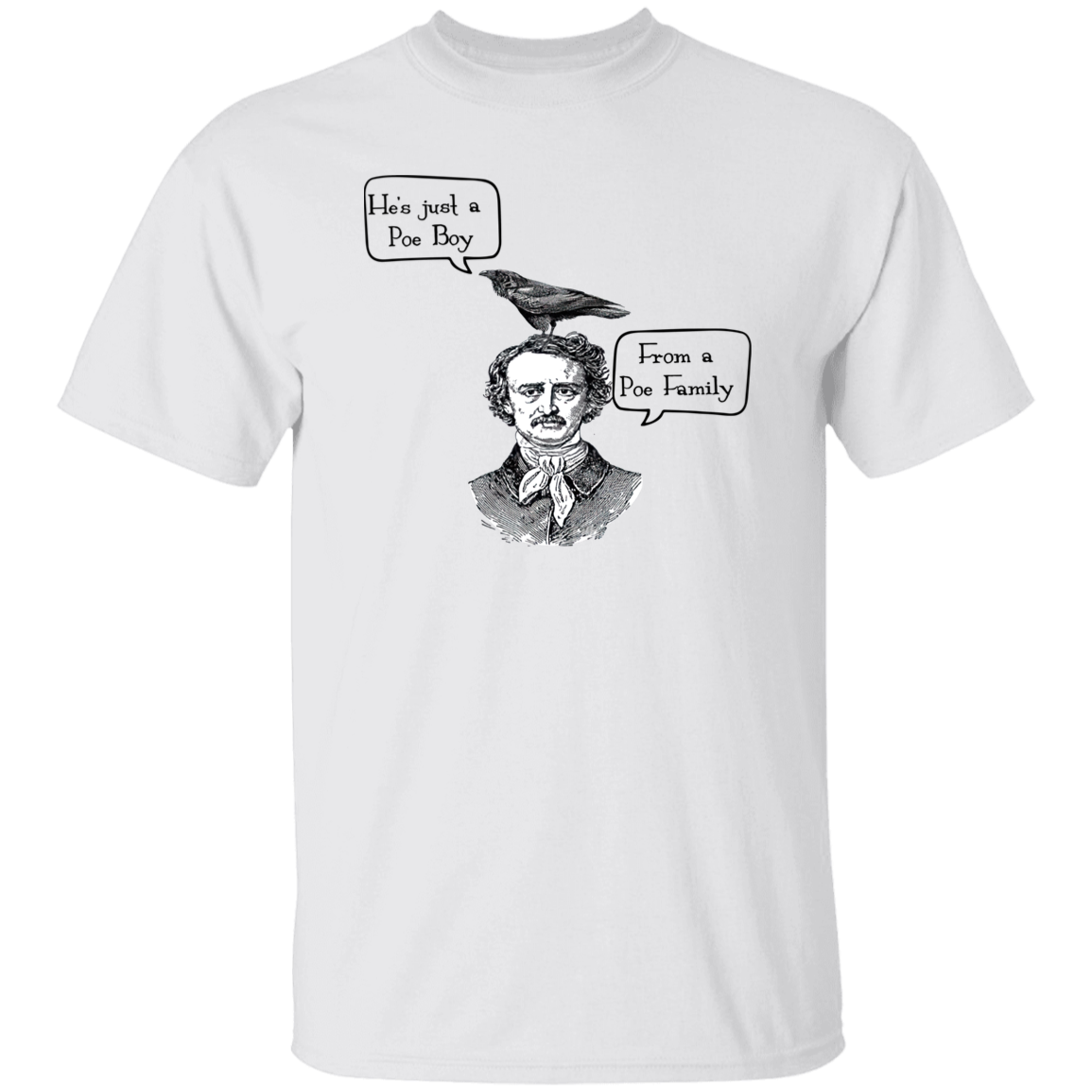 He's Just A Poe Boy From A Poe Family Edgar Allan Vintage Unisex T-Shirt - letter