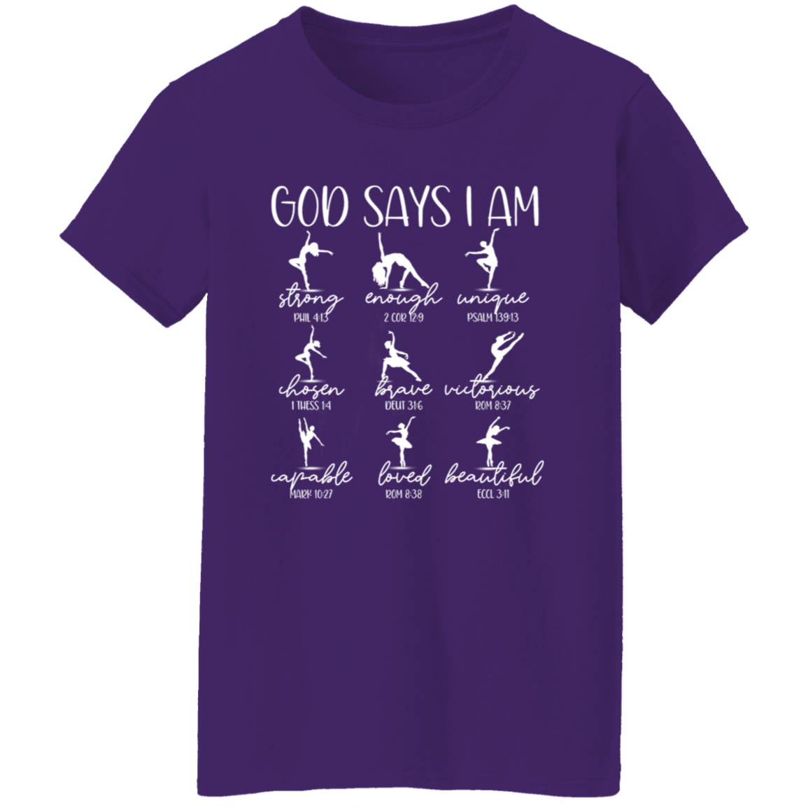 God Says I Am Dancer Teacher Vintage Ladies' 5.3 oz. T-Shirt