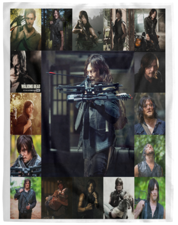 Daryl Dixon Movie Show Fleece Blanket, Premium Sherpa Blanket, Daryl Dixon BlanketVPL Cozy Plush Fleece Blanket - 60x80