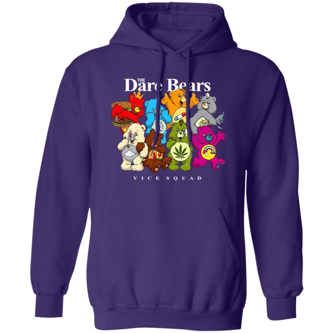 The Dare Bears Vice Squad Vintage Gildan Pullover Hoodie