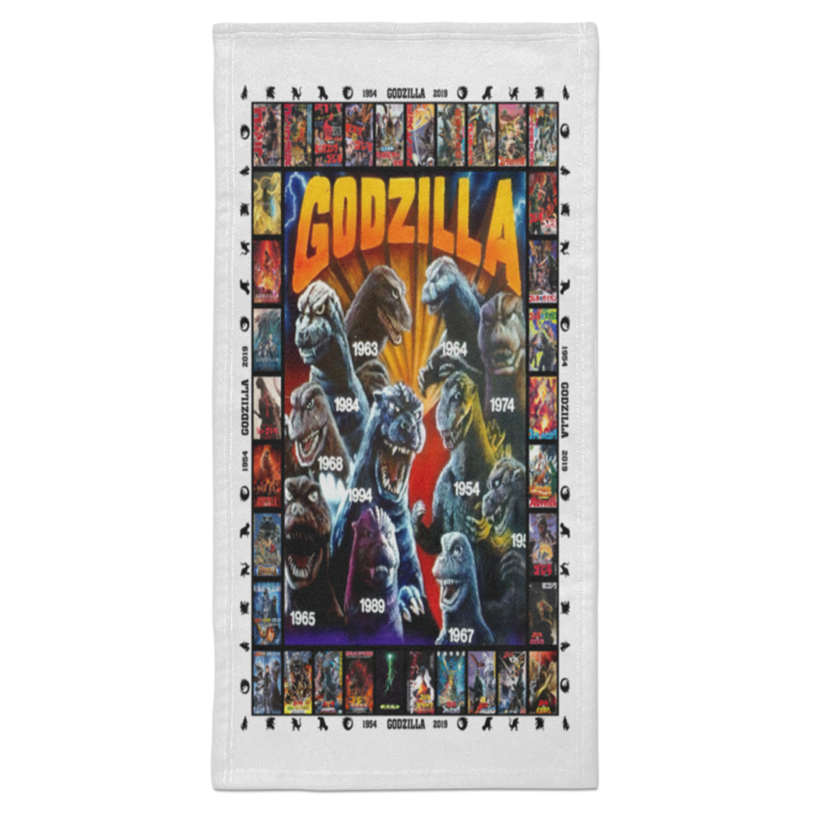 Godzilla All Version Fleece Blanket, Premium Sherpa Blanket, Monster Blanket, Godzilla Vs Kong Blanket, Godzilla Movie Blanket S6HATL Towel - 15x30