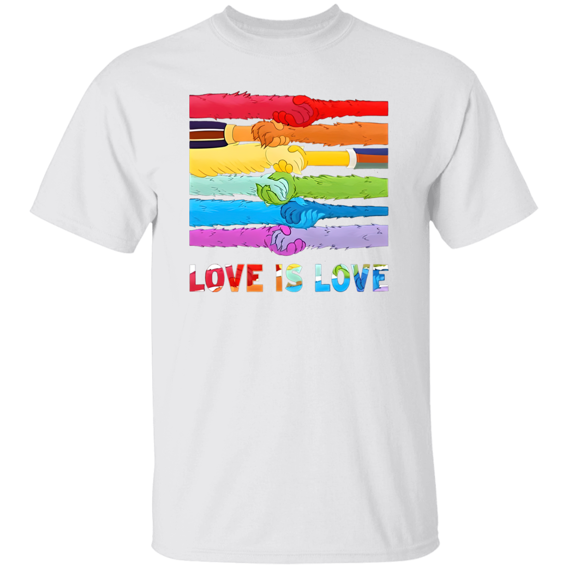 Lgbt Pride Love Is Love The Muppet Sesame Street Gay Pride T-Shirt