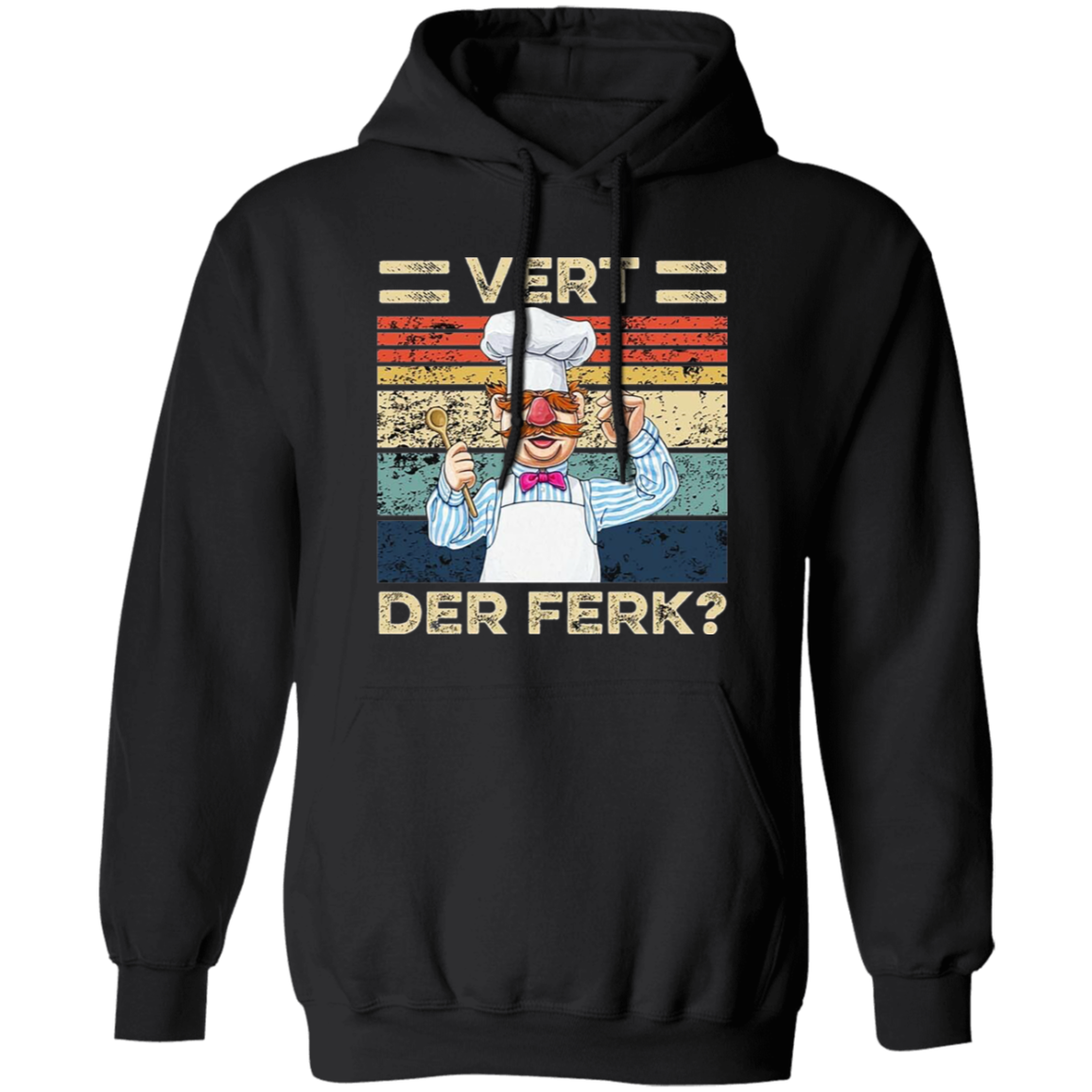 Vert Der Ferk Swedish Chef Retro Vintage T-Shirt, Vert Der Ferk Shirt, Swedish Chef Shirt, Gift Tee For You And Your FamilyG185 Gildan Pullover Hoodie