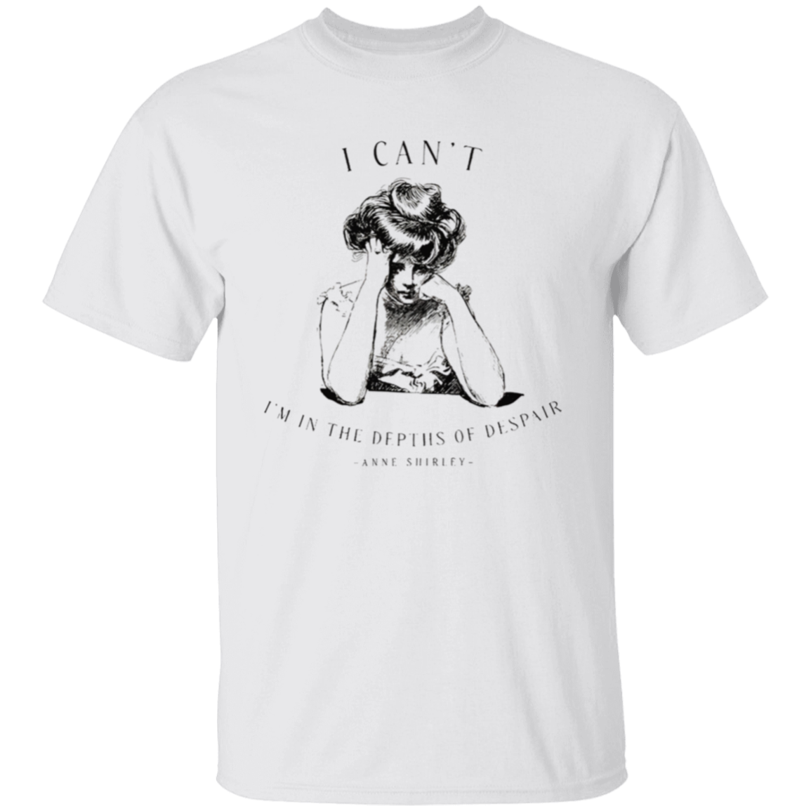 I Can't I'm In The Depths Of Despair Literature Teacher Vintage Unisex T-Shirt - letter
