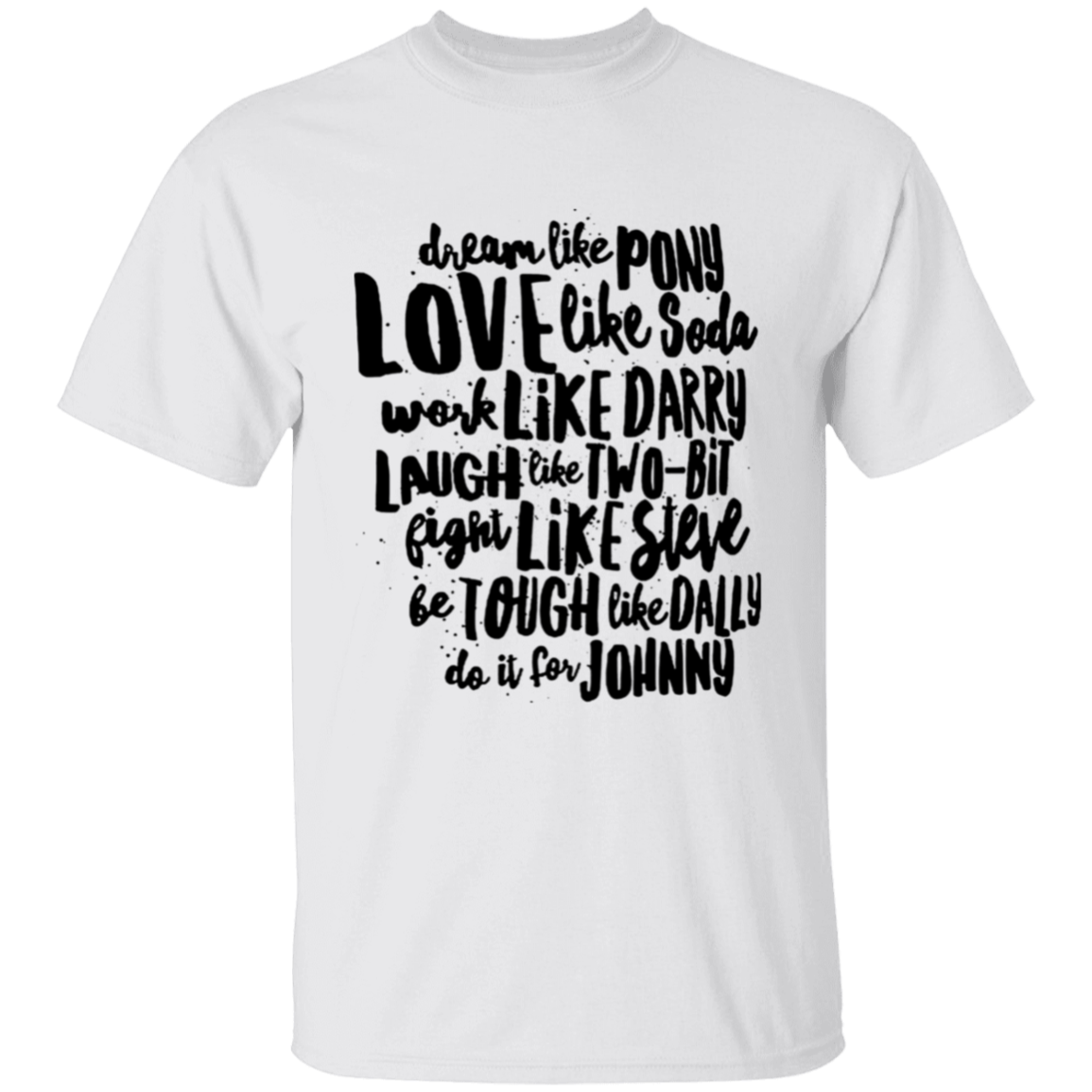 The Outsiders Character Names Funny Literature Teacher Vintage T-Shirt - YOUTH