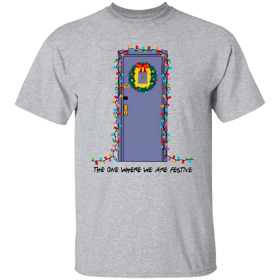 The One Where We Are Festive Teacher Vintage Unisex T-Shirt - letter