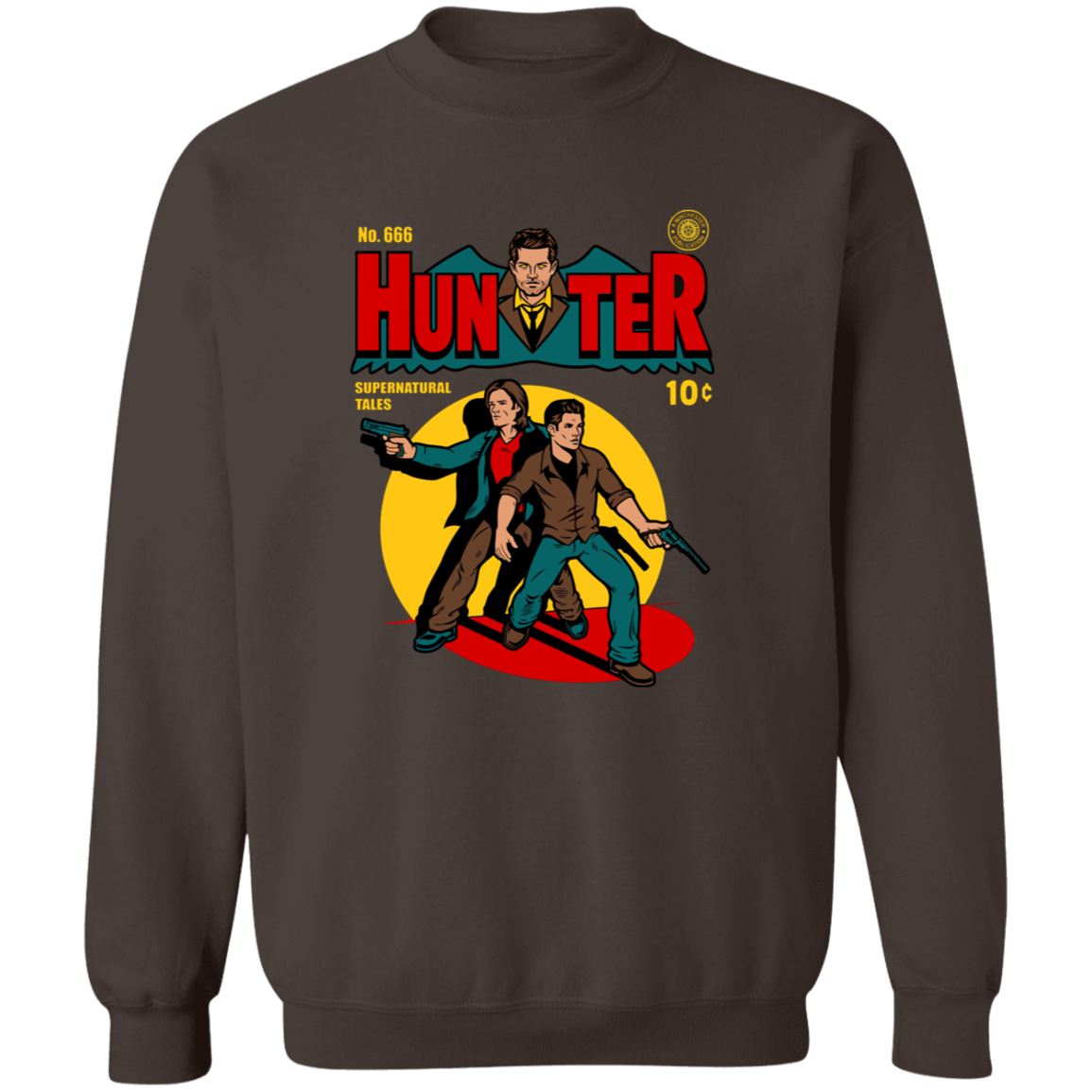 No 666 Hunter Comic Supernatural Tales G180 Gildan Crewneck Pullover Sweatshirt - lucy - 89342793