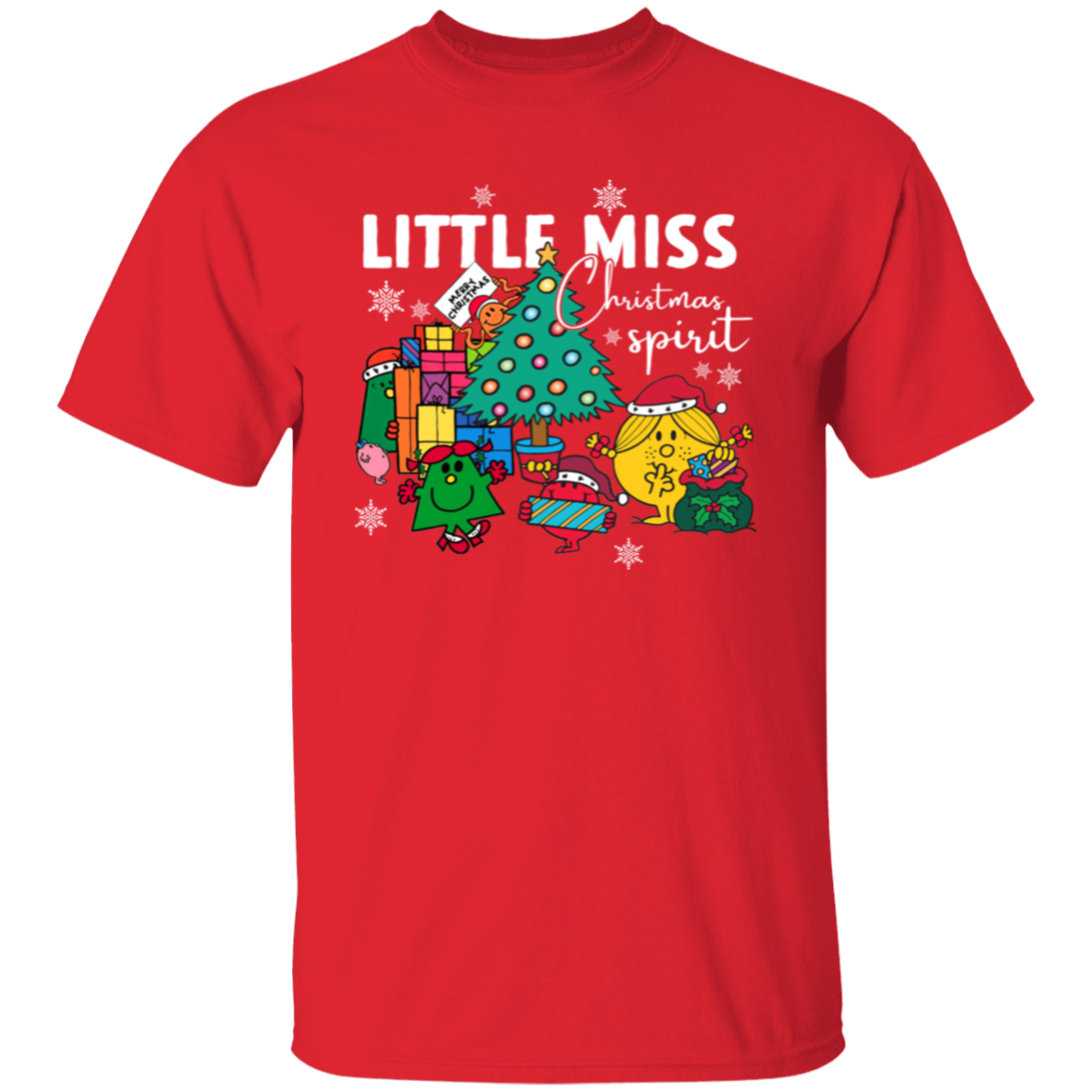 Little Miss Christmas Spirit Teacher T-Shirt - lestoreusa