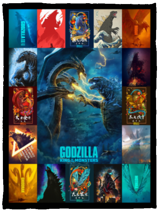 Godzilla King Of The Monsters Fleece Blanket, Premium Sherpa Blanket, Godzilla Monster Blanket, Godzilla Movie Blanket, Godzilla Lover Gift VPS Cozy Plush Fleece Blanket - 30x40