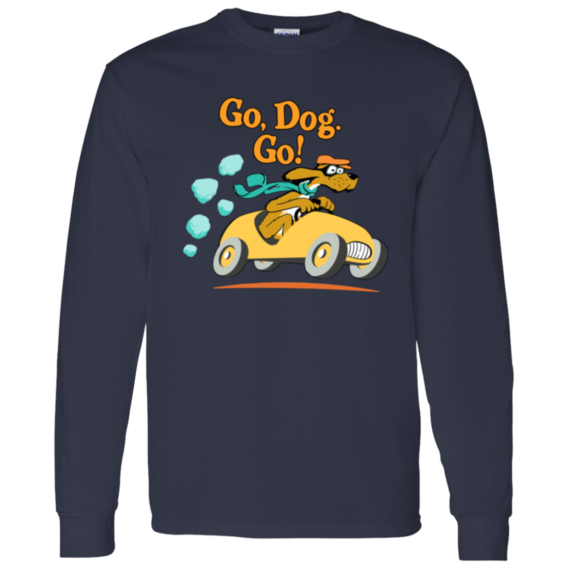 Go Dog Go Teacher Vintage G540 LS T-Shirt 5.3 oz. - letter
