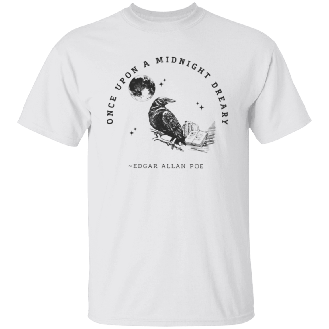 Once Upon A Midnight Dreary Edgar Allan Poe Vintage Unisex T-Shirt - letter