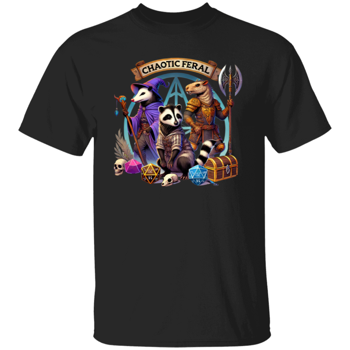 DND Alignment Chaotic Feral T-Shirt - ID27112409