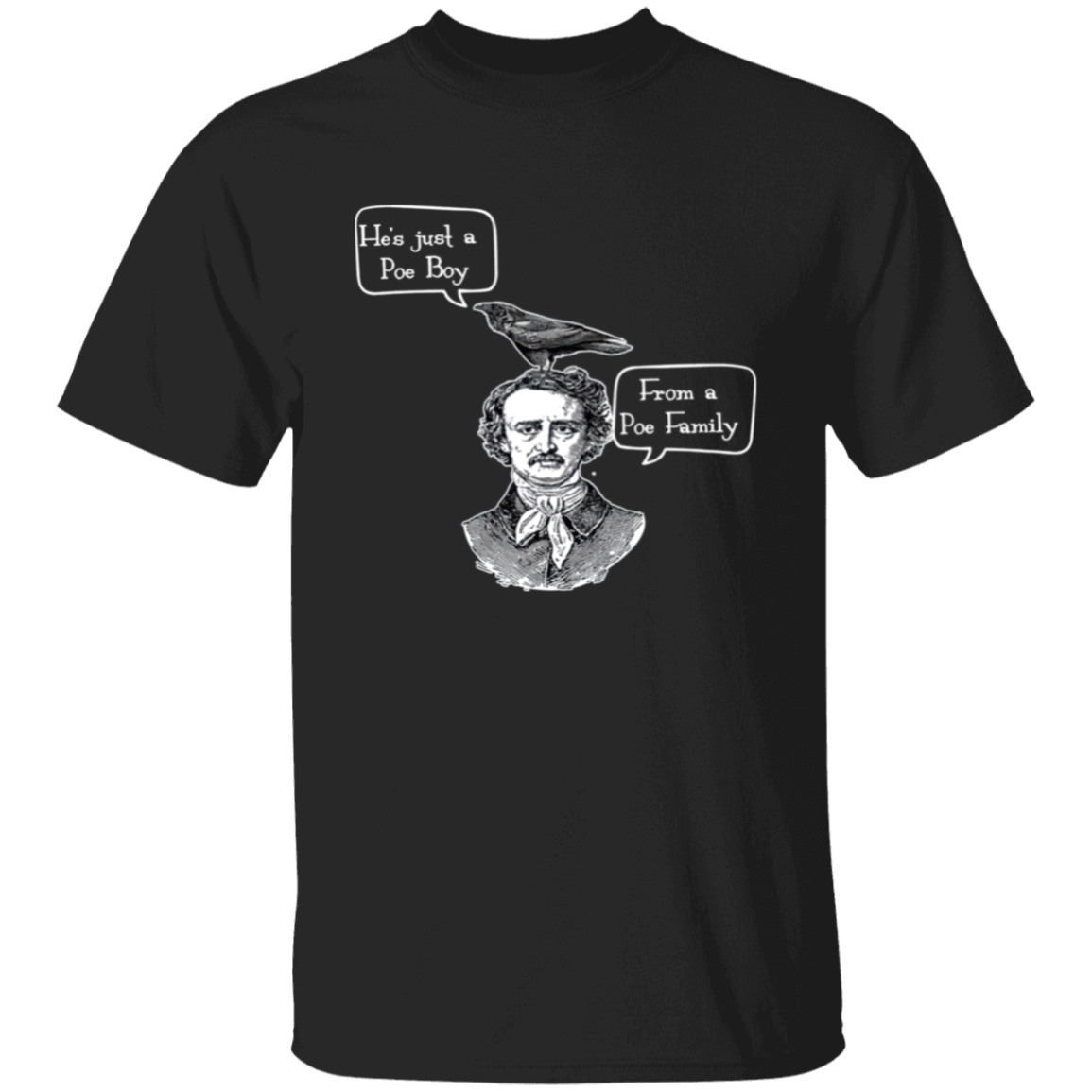 He's Just A Poe Boy From A Poe Family Edgar Allan Vintage Unisex T-Shirt - letter
