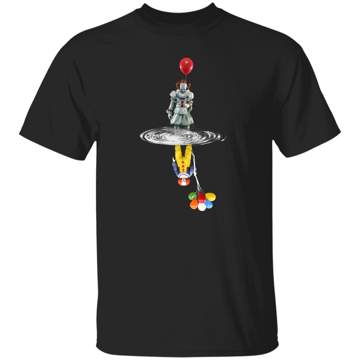 Pennywise Reflection Water Mirror The Clown Halloween Vintage T-Shirt