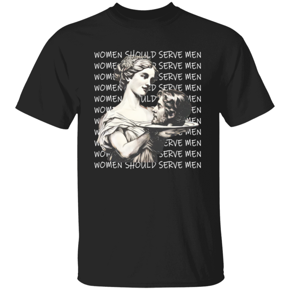 Women Serve Men Vintage T-Shirt - ID12022438