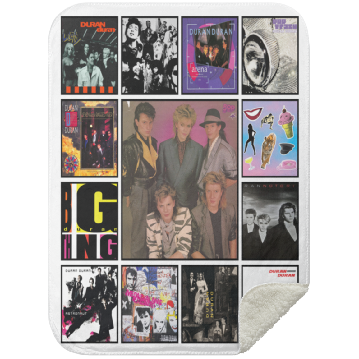 Band Duran Duran Albums For Fans Fleece Blanket, Premium Sherpa Blanket, Rock Band Blanket, Rock Music Lover Quilt, Duran Duran Blanket MSHS Premium Sherpa Blanket 30x40