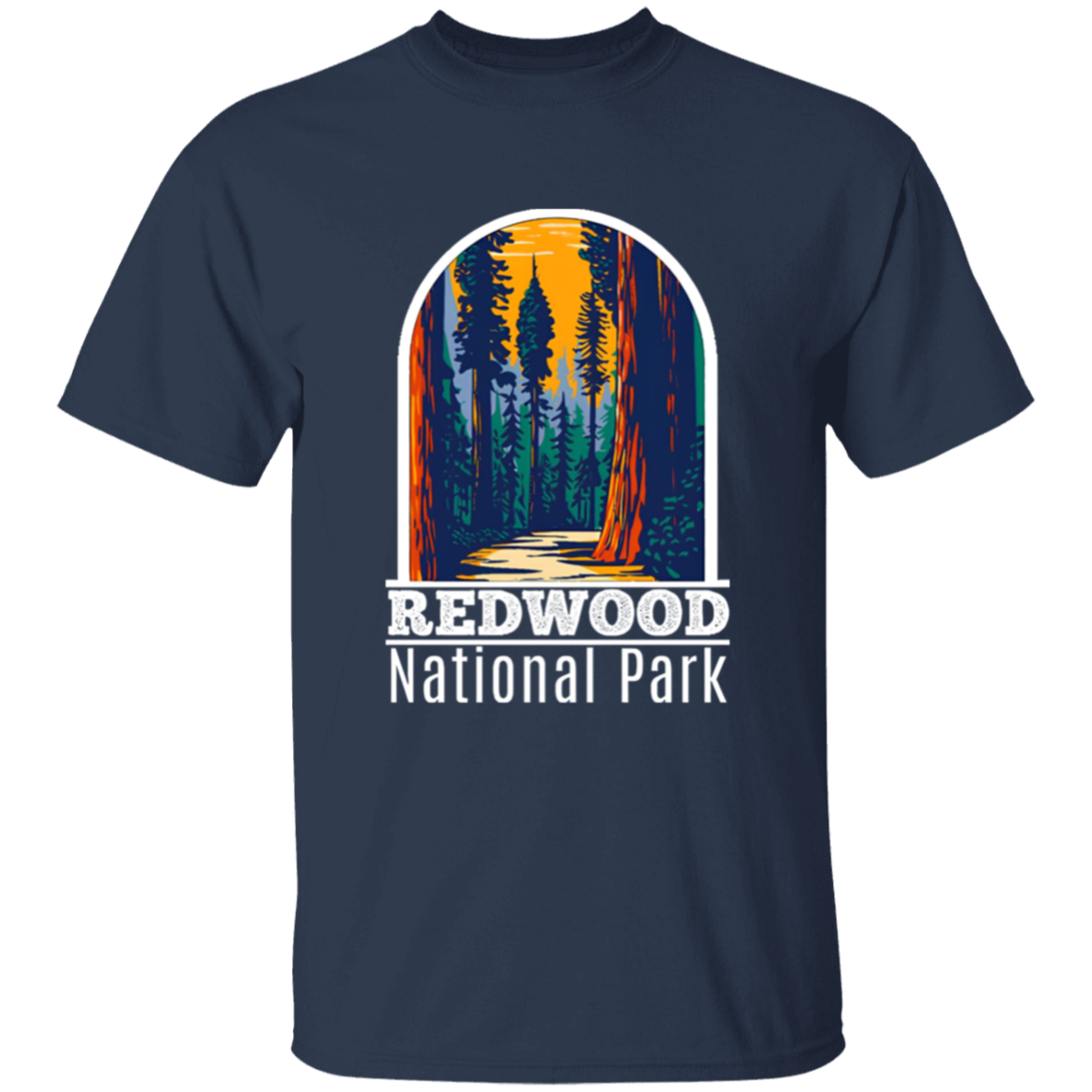 Redwood National Park Vintage T-Shirt, Adventure Shirt, Camping Shirt, Picnic Shirt, Outdoor Shirt, National Park Shirt, Redwood Shirt G500B Youth 5.3 oz 100% Cotton T-Shirt