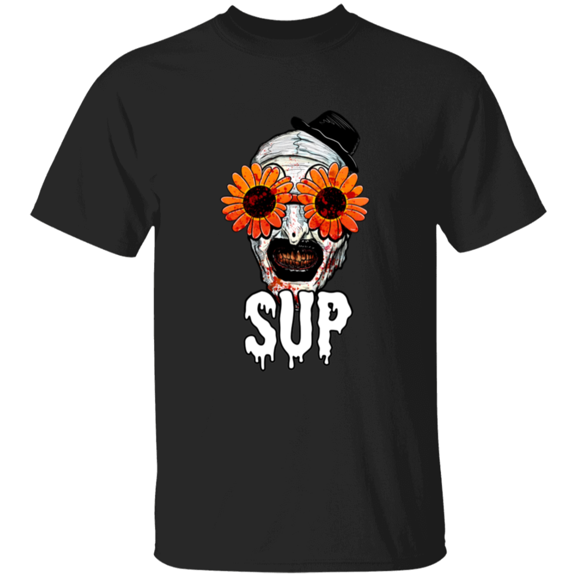 Art The Clown Terrifier Sup Vintage G500B Youth 5.3 oz 100% Cotton T-Shirt - lucy