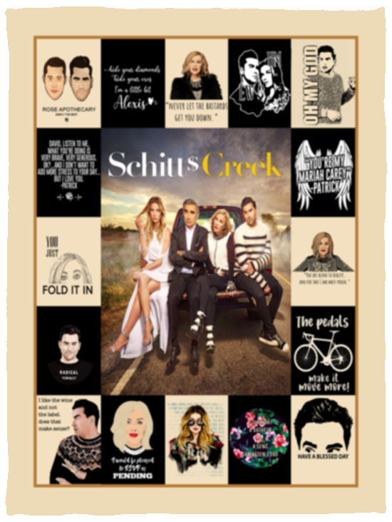Schitt's Creek TV Series Fleece Blanket, Premium Sherpa Blanket, TV Series Blanket, Schitt's Creek Quilt, Rose Family BlanketVPS Cozy Plush Fleece Blanket - 30x40