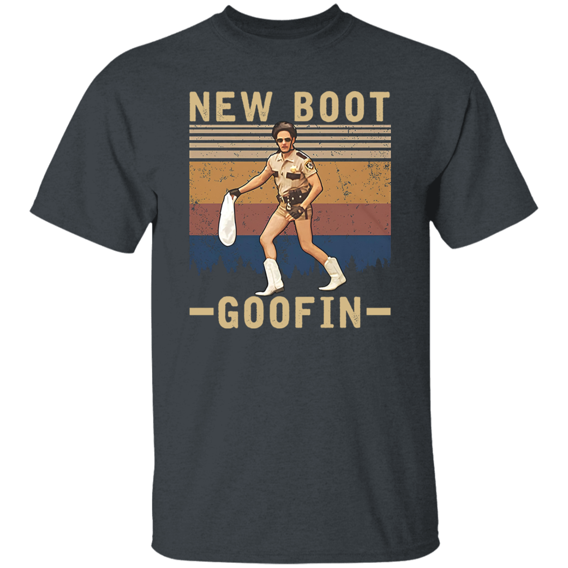 Zocoshi Reno 911 New Boot Goofin Vintage T-Shirt, Reno 911 Shirt, Lieutenant Dangle Shirt, Sheriff Shirt, Gift Tee For You And Your Friends G500 5.3 oz. T-Shirt