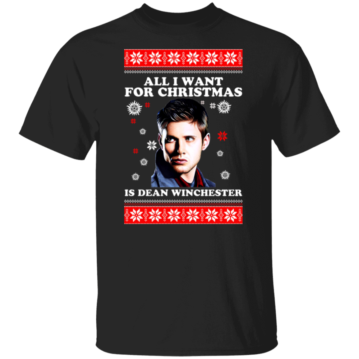 All I Want For Christmas Is Dean Winchester Christmas Vintage Unisex T-Shirt - lucy - 96274796