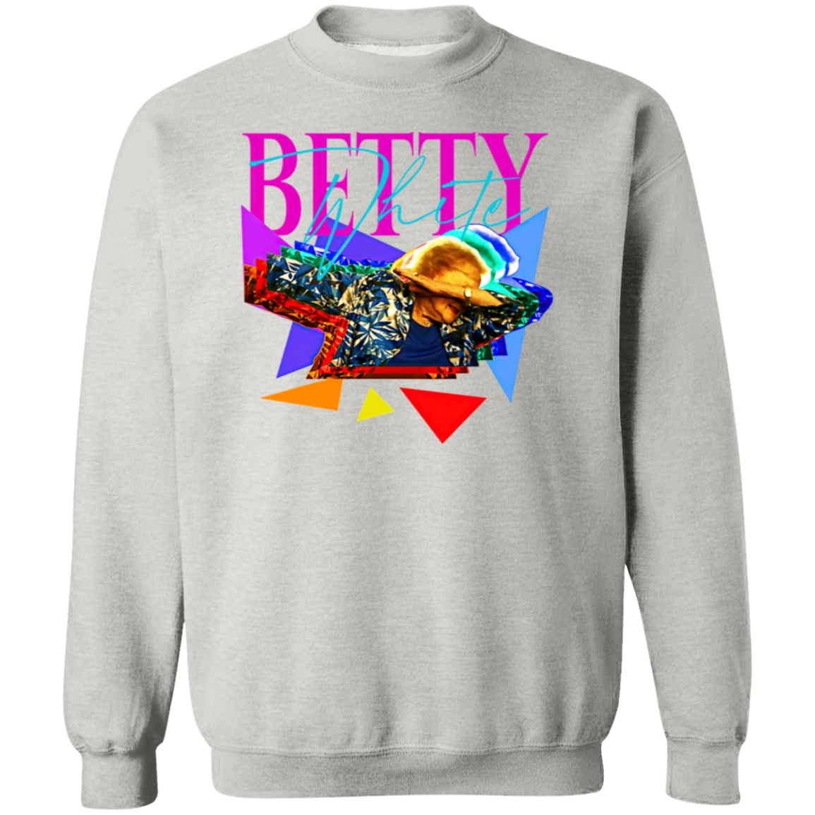 Betty White Dabbing Funny Art Unisex Pullover Sweatshirt