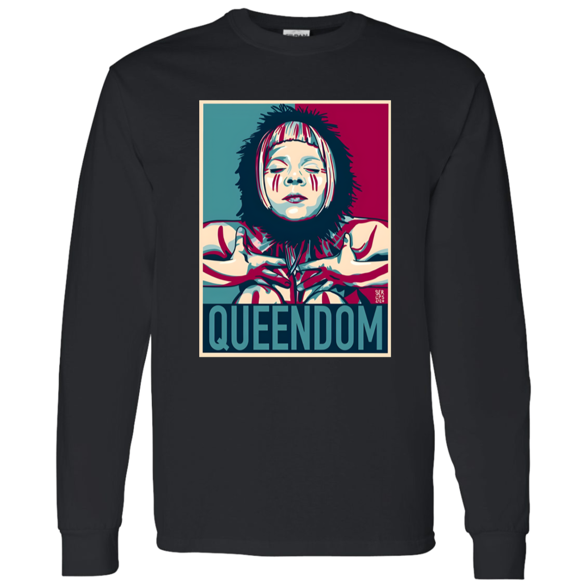 Aurora Queendom G540 LS T-Shirt 5.3 oz. - pelyn