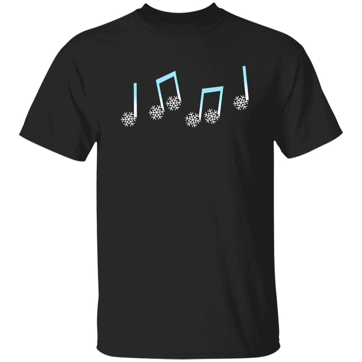 Snowflake Note Teacher Vintage T-Shirt, Christmas Shirt, Cute Christmas Gift, Snowflake Shirt, Musical Note Shirt, Music Teacher GiftG500 5.3 oz. T-Shirt