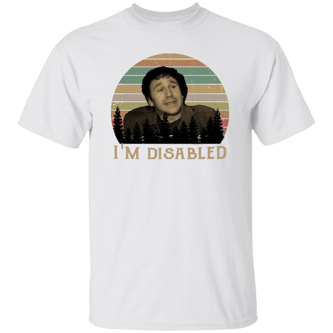 G500 5.3 oz. T-Shirt Camiseta Vintage I'm Disabled Vintage T-Shirt