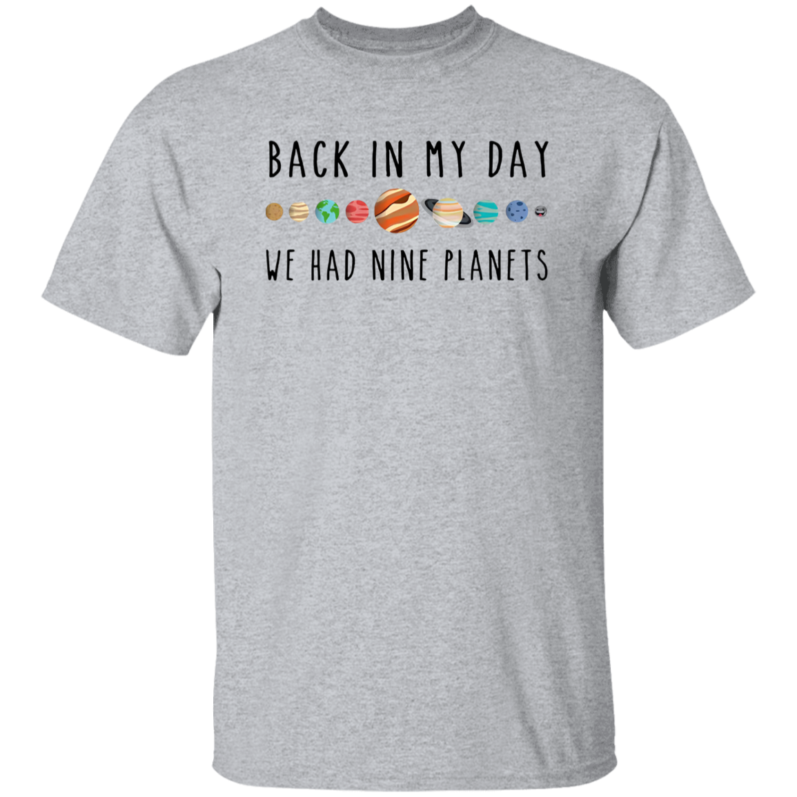 Back In My Day We Had Nine Planets Teacher Vintage T-Shirt