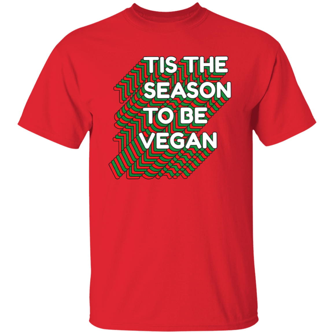 Tis The Season To Be Vegan Unisex T-Shirt - maria