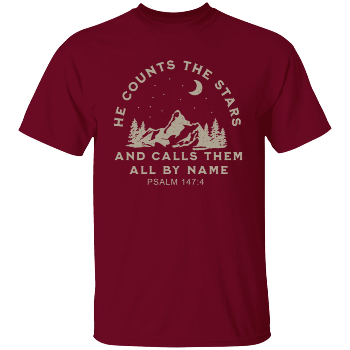 He Counts The Stars And Calls Them All By Name Unisex T-Shirt - jasmine