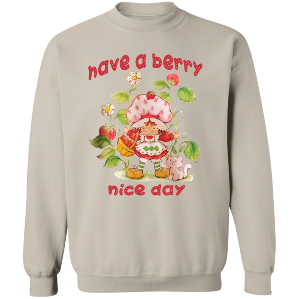 Have A Berry Nice Day Vintage Strawberry Sweatshirt