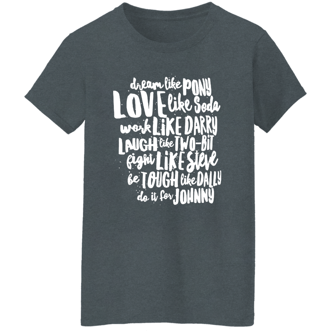 The Outsiders Character Names Teacher Vintage T-Shirt - WOMAN