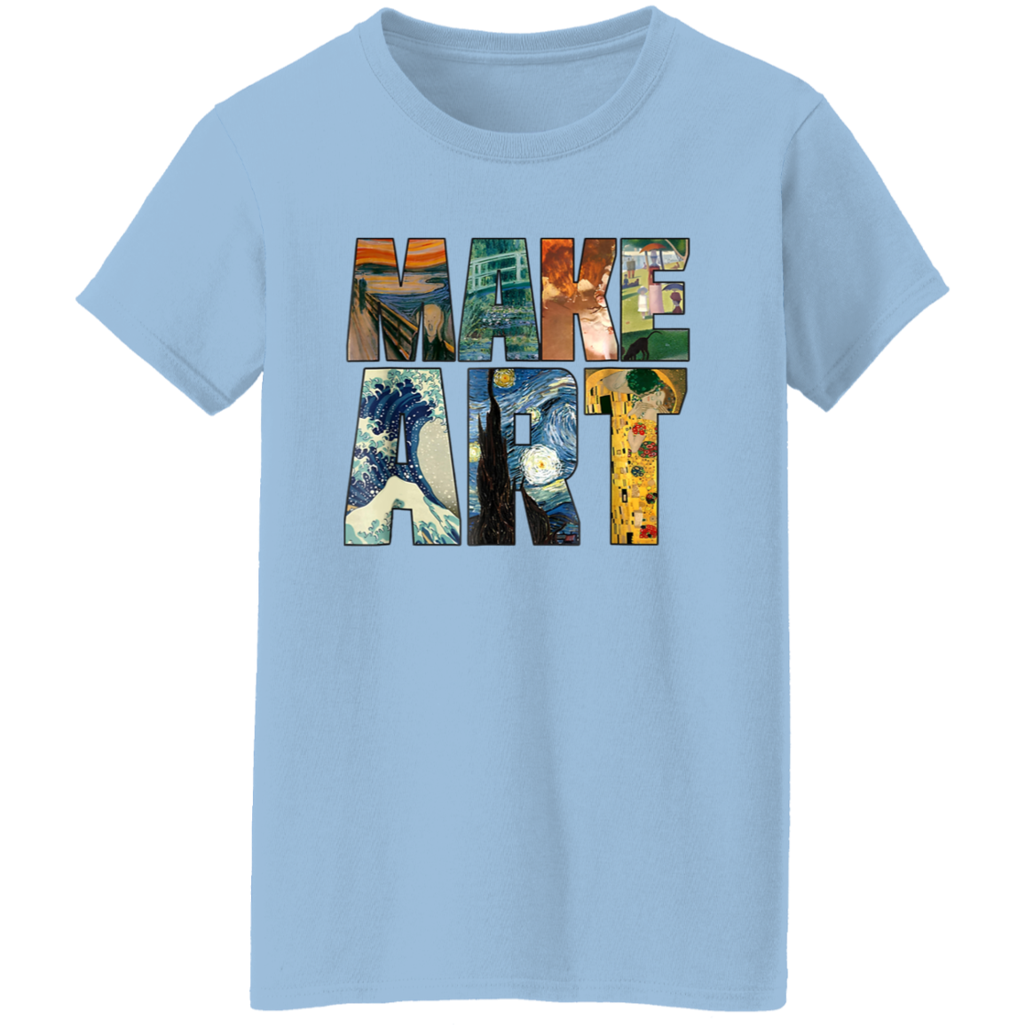 Make Art Teacher Ladies' 5.3 oz. T-Shirt